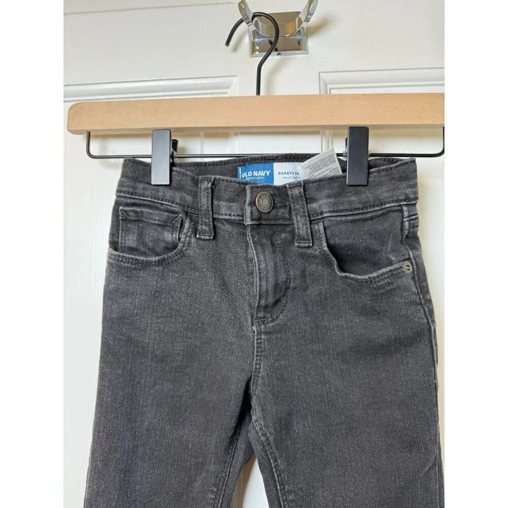 Old Navy Boy's Karate Skinny Black Skinny Jeans Size 4T